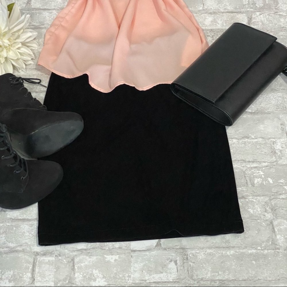 SOLD | American Apparel Black Velvet Mini Skirt - Picture 12 of 16